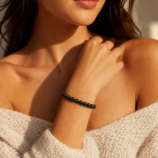 Shungite Bracelet Round - 8mm from Stonebridge Imports