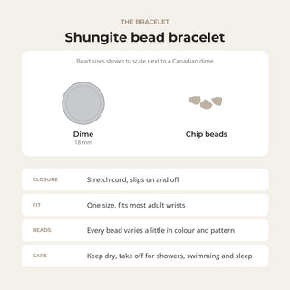 Shungite Chip Bracelet from Stonebridge Imports