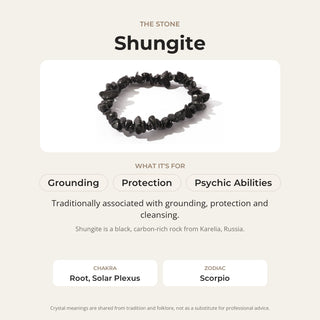 Shungite Chip Bracelet from Stonebridge Imports