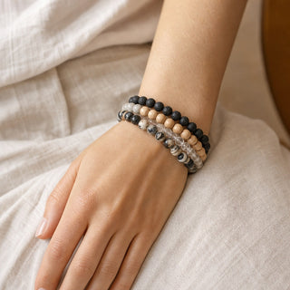 Silk Stone Round Bracelet - 8mm from Stonebridge Imports