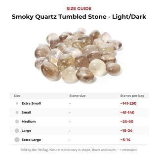 Smoky Quartz Tumbled Stone - Light/Dark from Stonebridge Imports