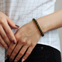 Smoky Quartz Round Bracelet - 8mm from Stonebridge Imports