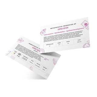 Stone Meaning Cards - Super Seven - 10 Pack from Stonebridge Imports