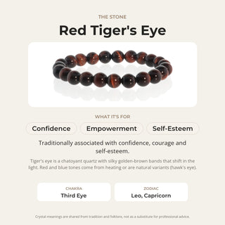 Tiger's Eye Red Bead Bracelet from Stonebridge Imports