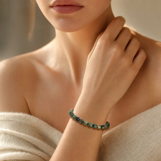 Turquoise African Round Bracelet - 8mm from Stonebridge Imports