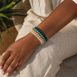 Turquoise Round Bracelet - 8mm (Enhanced) from Stonebridge Imports