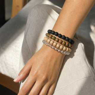 Unakite Bead Bracelet from Stonebridge Imports