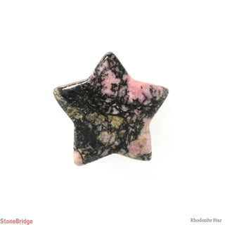 Rhodonite Star Shaped Polished Stones    from Stonebridge Imports