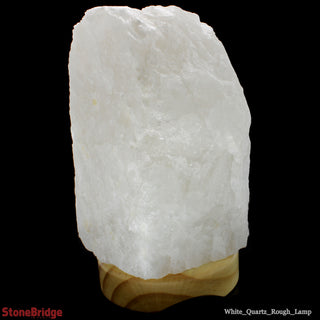 White Quartz Lamp - Extra Large - WHITE CORD    from Stonebridge Imports