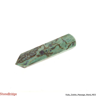 Ruby in Fuchsite Pointed Massage Wand - Medium #1 - 2" to 3"    from Stonebridge Imports