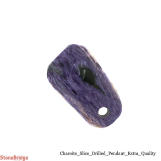 Charoite Slice Pendant Drilled - 'E' #2    from Stonebridge Imports