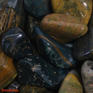 Jasper Sea Tumbled Stones    from Stonebridge Imports