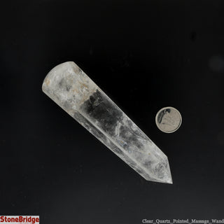 Clear Quartz A Pointed Massage Wand - Extra Large #2 - 3 3/4" to 5 1/4"    from Stonebridge Imports