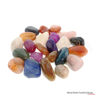 Large, Vibrant Mixed Tumbled Stones - Enclosed in a Mesh Bag    from Stonebridge Imports