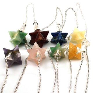Merkaba Star Pendulum with bead at end of chain    from Stonebridge Imports