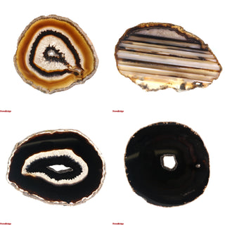 Agate Slices - 4 1/2" to 6" Black   from Stonebridge Imports