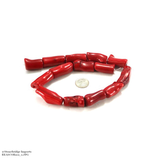 Red Coral - Free Form 1Strand 6" - 20mm To 35mm    from Stonebridge Imports