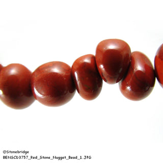 Red Stone - Nugget Strand 15" Long    from Stonebridge Imports