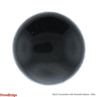 Tourmaline & Hematite Sphere - Small #4 - 2 1/2"    from Stonebridge Imports