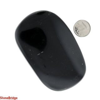 Black Obsidian Massage Stone #3 - 310g to 450g    from Stonebridge Imports