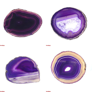 Agate Slices - 4 1/2" to 6" Purple   from Stonebridge Imports