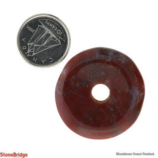 Bloodstone Donut Pendant    from Stonebridge Imports