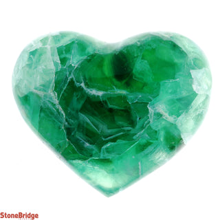 Purple & Green Fluorite Heart #9    from Stonebridge Imports