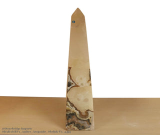 Amber Aragonite Obelisk Unique#1 - 50cm    from Stonebridge Imports