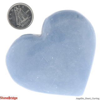 Angelite Heart #5 - 100g to 149g    from Stonebridge Imports