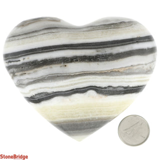 Zebra Aragonite Heart #8 - 250 to 299g    from Stonebridge Imports