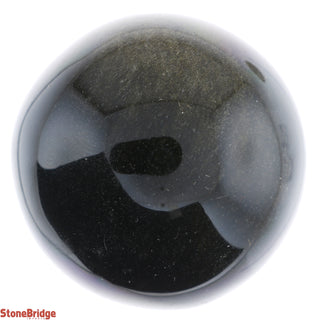 Obsidian Rainbow Sphere - Extra Small #1 - 1 1/2"    from Stonebridge Imports