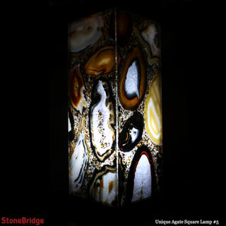 Agate Slice Tower Lamp U#5 - 40cm    from Stonebridge Imports