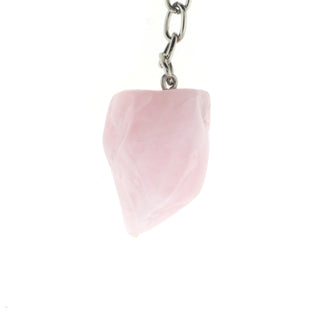 Keychain - Rose Quartz Tumbled    from Stonebridge Imports