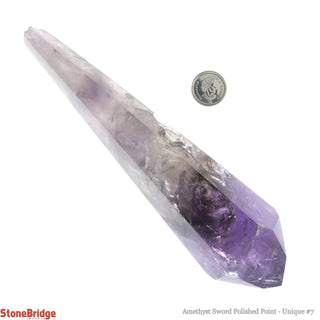 Amethyst Point Polished Sword U#7 - 6 3/4"    from Stonebridge Imports