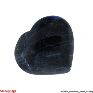 Sodalite Crystal Heart #2 - 40Mm (1" to 2")    from Stonebridge Imports