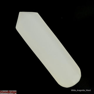 Aragonite White Pointed Massage Wand - Large #1 - 2 1/2" to 3 1/2"    from Stonebridge Imports