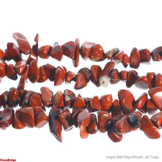 Red Jasper Chip Strands - 3mm to 8mm    from Stonebridge Imports