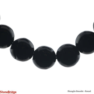 Shungite Bracelet Round - 10mm    from Stonebridge Imports