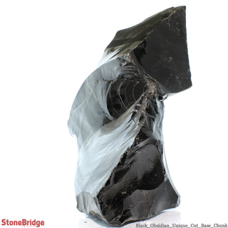 Obsidian Black Boulder Cut-Base U#55 - 18 3/4"    from Stonebridge Imports