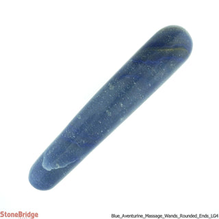 Blue Aventurine Rounded Massage Wand - Large #1 - 2 1/2" to 3 1/2"    from Stonebridge Imports