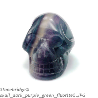 Fluorite Skull Carving #3 - 2" to 2 1/2"    from Stonebridge Imports