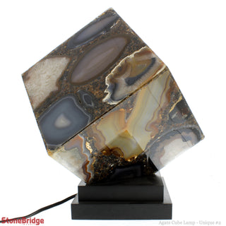 Agate Cube Lamp U#1 - 19cm    from Stonebridge Imports
