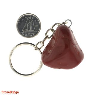 Keychain - Red Jasper Tumbled    from Stonebridge Imports