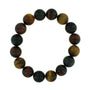 Tiger's Eye Mix Round Bracelet - 12mm    from Stonebridge Imports
