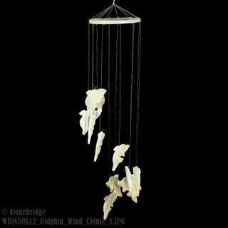 White Onyx - Dolphins - Wind Chime    from Stonebridge Imports