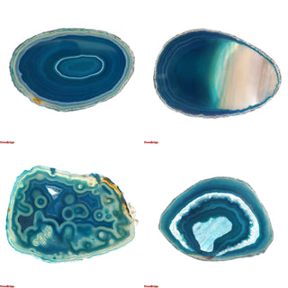 Agate Slices - 4 1/2" to 6" Teal   from Stonebridge Imports