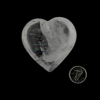 Clear Quartz A Heart #4 - 1 3/4" to 2 3/4"    from Stonebridge Imports