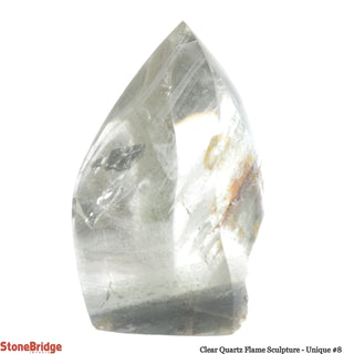 Clear Quartz Flame Sculpture U#9 - 3"    from Stonebridge Imports