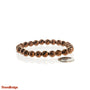 Hematite Faceted Copper Round Bracelet - 8mm    from Stonebridge Imports
