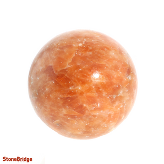 Calcite Orange Sphere - Extra Small #2 - 1 3/4"    from Stonebridge Imports